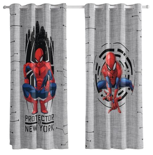 Cortina Corta Luz Personagens Blackout Bella Janela Spider Man Ny - 1