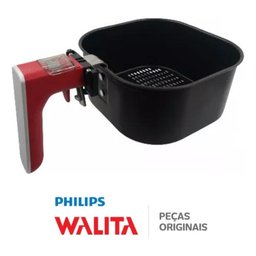 Cesta Alça Vermelha Airfryer Philips Walita Ri9201 Ri9252 - 3