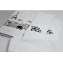 Ver imagem 3 de Jogo de Banho Noblesse Luxo Bordado 5 Pecas Branco Paris^