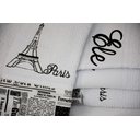 Ver imagem 1 de Jogo de Banho Noblesse Luxo Bordado 5 Pecas Branco Paris^