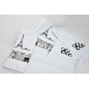 Ver imagem 2 de Jogo de Banho Noblesse Luxo Bordado 5 Pecas Branco Paris^