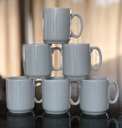 Ver imagem 1 de Jogo 6 Canecas 150ml - Kit Porcelana Branca