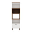Ver imagem 3 de Torre Quente 70cm P/ 2 Fornos Cozinha Modulada Provençal Mdf Cor:branco com Ébano