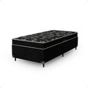 Ver imagem 6 de Cama Box Solteiro Conjugado Ortopédico 88x188cm Cores Suede Preto