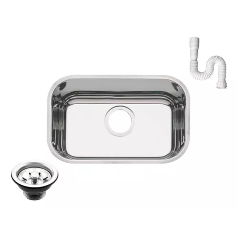 Cuba Pia Inox 304 Cozinha Nº1 47x30x19 As Luxo