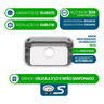 Cuba Pia Inox 304 Cozinha Nº1 47x30x19 As Luxo - 2