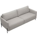 Ver mais imagens de Sofá 3 Lugares para Sala de Estar Living 204cm Industrial Italy F04 Linho Cinza Claro - Lyam Decor
