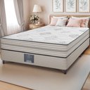 Ver imagem 1 de Cama Box Casal Colchão + Box 138x188x63 Spring Zen com Molas Ensacadas Cinza Cama Inbox