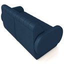Ver imagem 7 de Sofá 3 Lugares Sala Living Orgânico 188cm Fávara K01 Veludo Azul Marinho - Lyam Decor