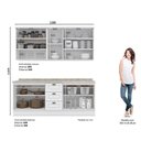 Ver imagem 6 de Cozinha Completa Americana 4 Peças Branco com Tampo - Móveis Henn
