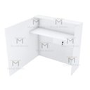 Ver imagem 7 de BALCÃO DE ATENDIMENTO 115X115CM 100% MDF M519.B (LOJA, ESCRITÓRIO) MUNDI MOVEIS
