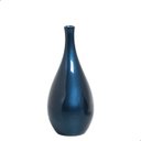 Ver imagem 3 de Vaso de Mesa de Cerâmica Garrafa Cristal Grande Azul Marbella