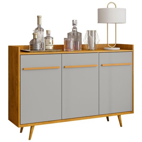 Buffet Aparador Sala de Estar 135cm Nick Naturalle/off B02 - Mpozenato