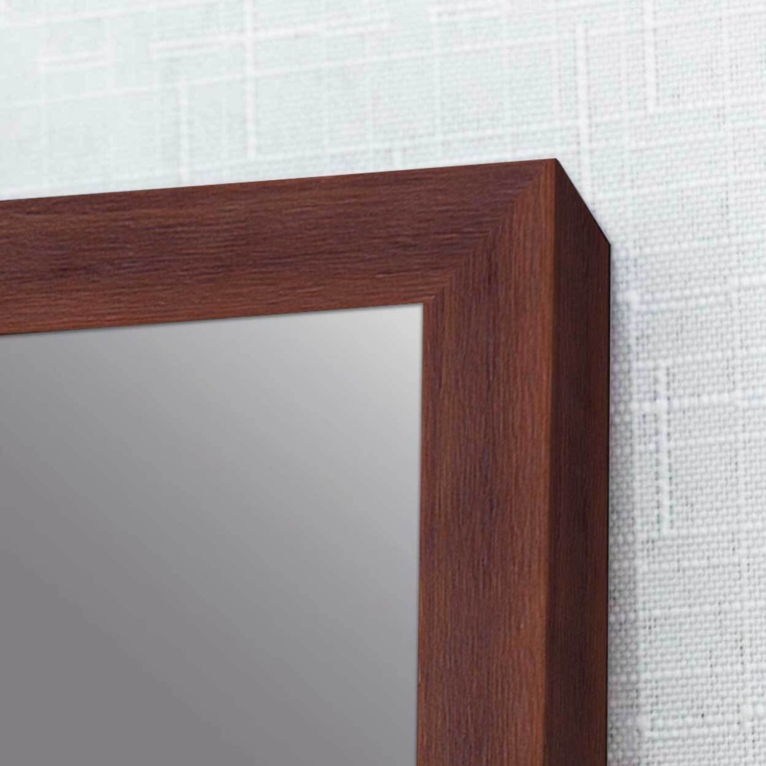 Espelho Retangular com Moldura de Madeira Maciça 70cmx50cm Decore Ponto - 2