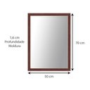 Ver imagem 5 de Espelho Retangular com Moldura de Madeira Maciça 70cmx50cm Decore Ponto