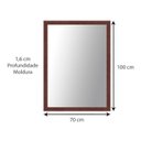 Ver imagem 5 de Espelho Retangular com Moldura de Madeira Maciça 100cmx70cm Decore Pronto
