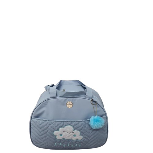 Bolsa maternidade bebê kit 4 peças Nuvem azul impermeável - 2