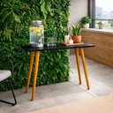 Ver imagem 1 de Aparador Moderno para Sala e Hall de Entrada 90x35x82 cm 4 Pés de Madeira – Mesa Decorativa Preto