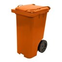 Ver imagem 4 de Lixeira Grande Contentor de Lixo com Rodas 240 Litros Vm Cor:preto