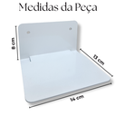 Ver imagem 2 de 3 Suportes Invisíveis de Parede para Livros Reforçado Estilo Prateleira Estrutura Alta Resistência