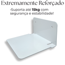 Ver imagem 4 de 3 Suportes Invisíveis de Parede para Livros Reforçado Estilo Prateleira Estrutura Alta Resistência