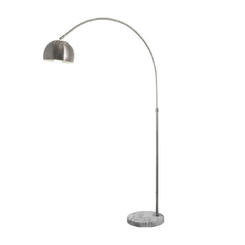 Luminária De Piso Mármore Aço Yamamura