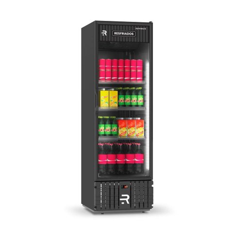 Visa Cooler Multiuso Refrigerador Comercial Porta de Vidro 0 a 7 ºc 570 Litros Vcm570pvpp Preto
