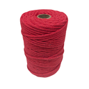 Ver imagem 1 de Cordão Trancelim de Algodão 2mm Vermelho sem Alma para Artesanato e Acabamentos