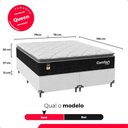 Ver imagem 4 de Cama Box Queen + Colchão Comfort Class Pillow Top 158x198cm Preto/suede Branco