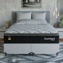 Ver imagem 2 de Cama Box Queen + Colchão Comfort Class Pillow Top 158x198cm Preto/suede Branco