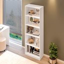 Ver imagem 7 de Estante de Livros 52CMX175CM Multiuso 5 Nichos Montreal Yescasa Branco