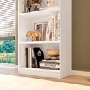 Ver imagem 6 de Estante para Livros Multiuso 5 Nichos 175cmx52cm Montreal Yescasa