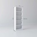 Ver imagem 3 de Estante de Livros 52CMX175CM Multiuso 5 Nichos Montreal Yescasa Branco