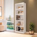 Ver imagem 1 de Estante para Livros Multiuso 5 Nichos 175cmx52cm Montreal Yescasa