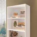 Ver imagem 5 de Estante de Livros 52CMX175CM Multiuso 5 Nichos Montreal Yescasa Branco