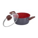 Ver imagem 2 de Panela Caçarola Nano Cerâmica Antiaderente Tampa V 20cm 2,3L Duralar