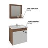Conjunto para Banheiro Iris com Espelho e 1 Porta - Amêndoa/Branco - 5