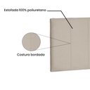 Ver imagem 3 de Cabeceira Painel Arizona Para Cama Box Queen 160 cm Suede Bege - D’Rossi
