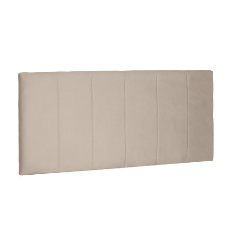 Cabeceira Painel Arizona Para Cama Box Queen 160 cm Suede Bege - D’Rossi