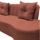 Ver mais imagens de Sofá 2 Lugares Orgânico Curvo Madrid 150cm Bouclé Terracota