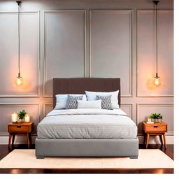 Cabeceira Casal Cama Box Estofada Camille 140 Cm Veludo - 2