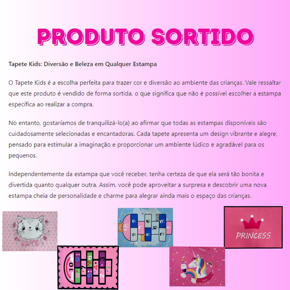 Tapete Infantil de Atividades para Quarto 100cm X 140cm Antiderrapante - 2