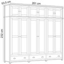 Ver imagem 5 de Guarda Roupa Casal 12 Portas com Espelho e Maleiro Mazzaro F06 Freijó - Lyam Decor