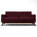 Ver imagem 5 de Sofá 150 Cm 2 Lugares Sandero B-278 Veludo Marsala - Domi