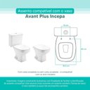 Ver imagem 3 de Assento Sanitário Tampa de Vaso Branco Mdf Laqueado Avant Plus para Bacia Incepa