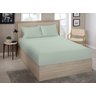 Lencol Casal (138) Avulso Liso Sortido C/ Elastico 70% Algodao 30% Poliester - Estamparia:verde - 10