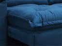 Ver mais imagens de Sofá Retrátil e Reclinável 2,70m em Tecido Veludão C/pillow Nos Braços Athenas:azul