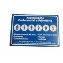 Ver imagem 2 de Placa Atendimento Preferencial e Prioritário 30x20 Ps