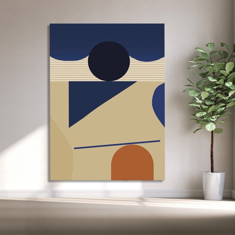 Quadro Decorativo Tela Canvas Abstrato Conceito Estrutura Abstrata - 180x120 Cm - 4