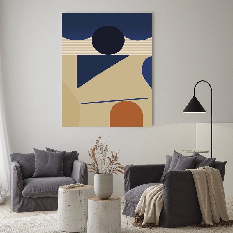 Quadro Decorativo Tela Canvas Abstrato Conceito Estrutura Abstrata - 180x120 Cm - 2
